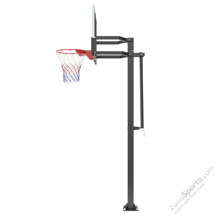 Баскетбольная стойка стационарная UNIX Line B-Stand-PC 54x32 R45 H230-305 см BSTSSTPR305_54PCBK