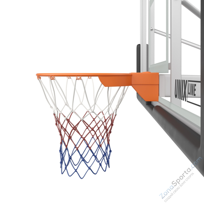 Баскетбольная стойка Unix Line B-Stand-TG PRO 72x42 R45 H120-305 см