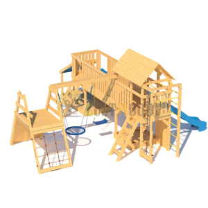 Детская деревянная игровая площадка для улицы дачи CustWood Scout S12
