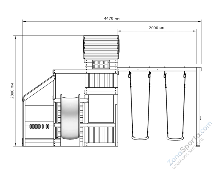 Детская игровая площадка IgraGrad М3