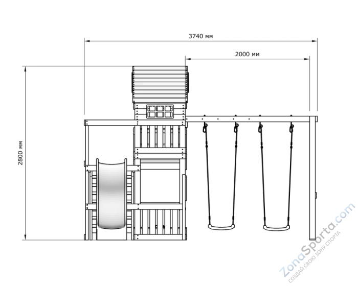Детская игровая площадка IgraGrad М4