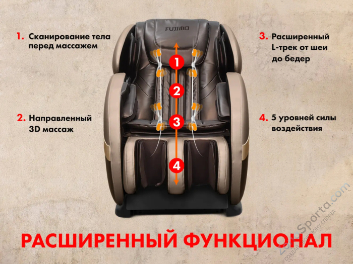 Массажное кресло Fujimo QI Business Edition Эспрессо