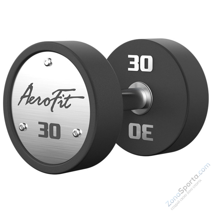 Набор полиуретановых гантелей AeroFit, 27,5-37,5 кг, 5 пар, шаг 2,5 кг