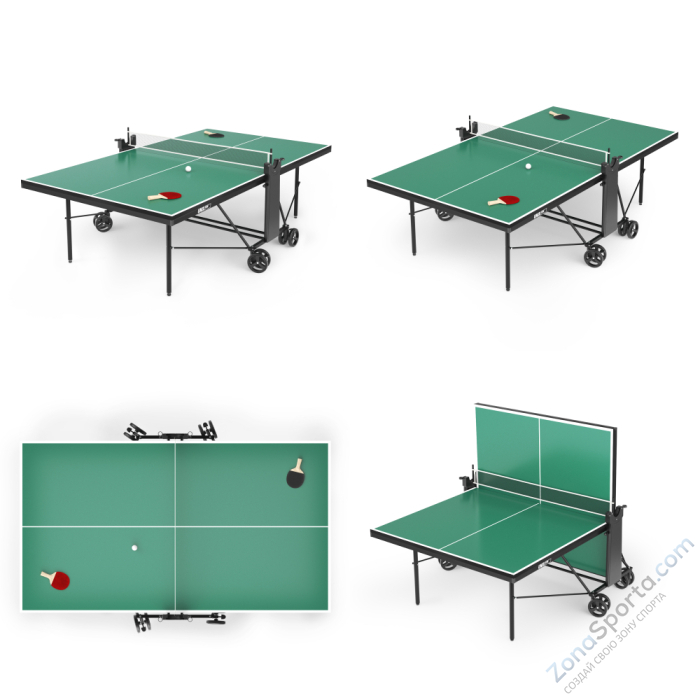 Теннисный стол Unix Line Compact indoor 18mm MDF (Green)