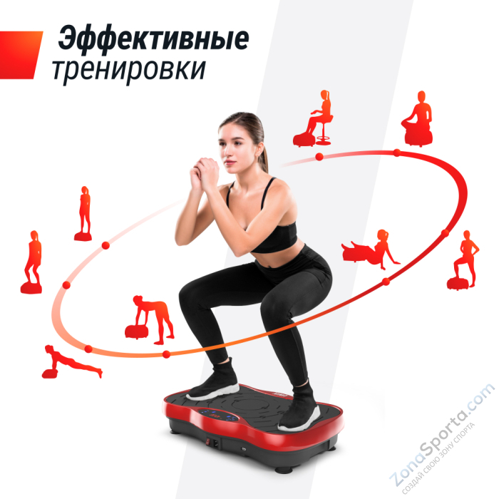 Виброплатформа Unix Fit Intensive 2D Red